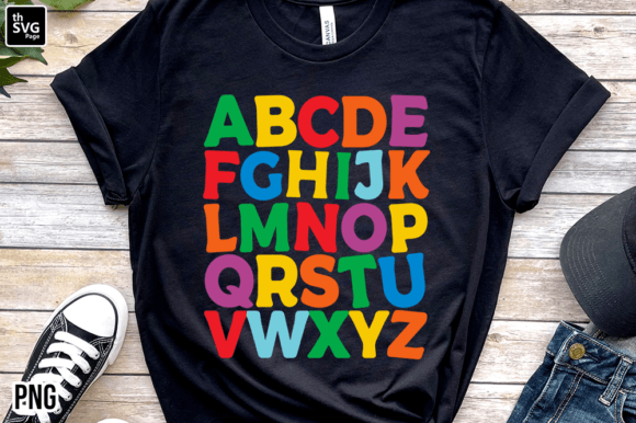 Alphabet Colorful Back to School PNG: A Versatile Design Resource