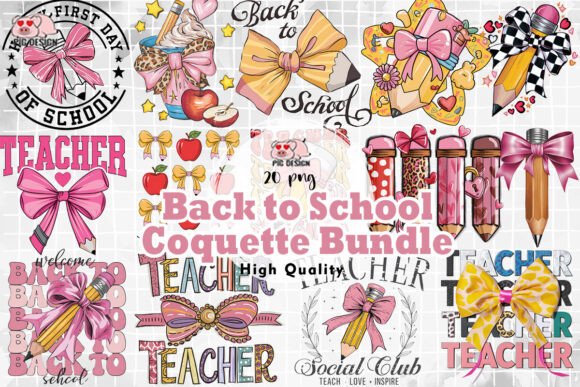 Back to School Coquette Bundle: A Creative Resource for Educators and Designers