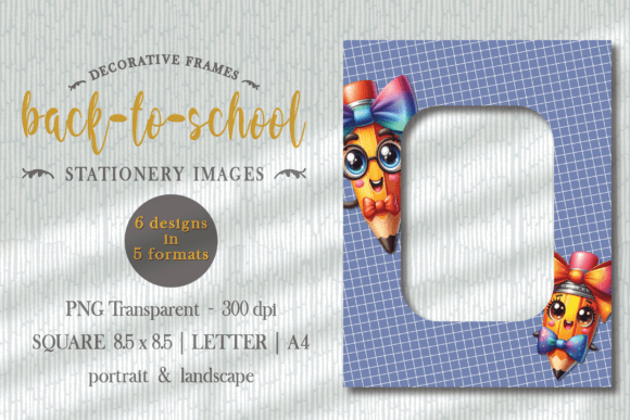 Back to School Frames PNG: Enhancing Creativity with Versatile Stationery Design