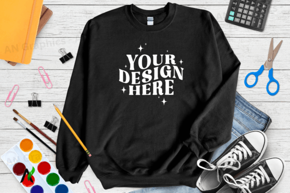 Back To School Gildan 18000 Mockup 0192