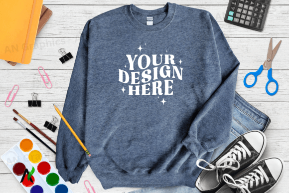 Back to School Gildan 18000 Mockup 0205