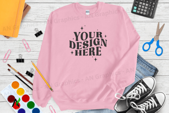 Back to School Gildan 18000 Mockup 0210