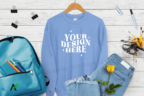 Back to School Gildan 18000 Mockup - 080: A Creative Asset for Designers