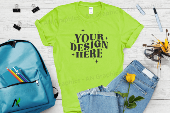 Back to School Gildan 5000 Mockup - 0188