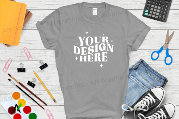 Back to School Gildan 5000 Mockup - 0236