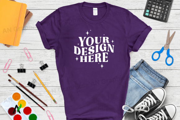 Back to School Gildan 5000 Mockup - 0261