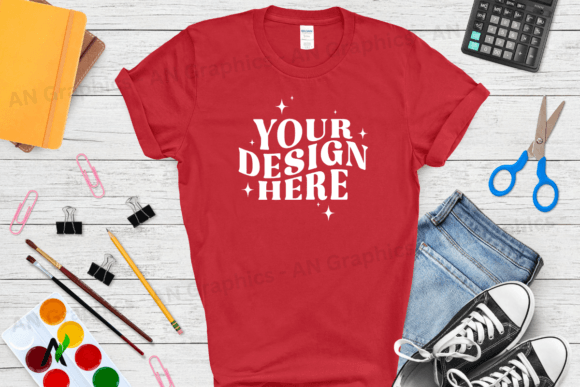 Back to School Gildan 5000 Mockup - 0262: Elevating Your T-Shirt Design Game