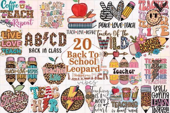 Back to School Leopard Clipart PNG: A Versatile Design Resource for Educators and Creators