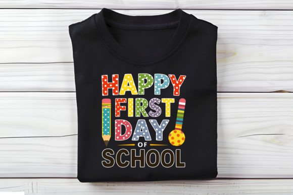 Happy Back to School T-Shirt Design: A Creative Resource for Modern Print Needs