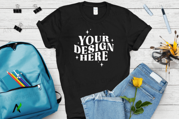 Mastering T-Shirt Design with the Back to School Gildan 5000 Mockup - 0148