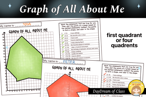 Math Graph All About Me Back to School
