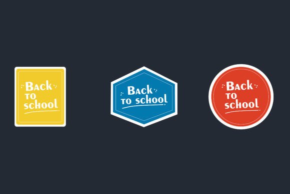 Modern Back to School Stickers