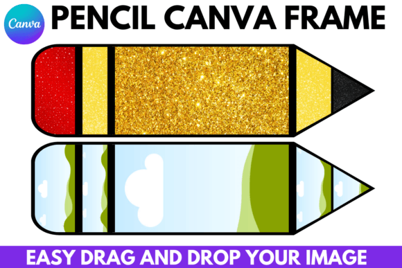 Pencil Canva Frame Back to School
