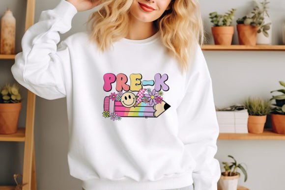 Pre-K Back to School Colorful Groovy