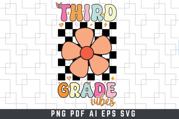 Third Grade Vibes - Back to School SVG: A Versatile Design Asset for Creative Professionals